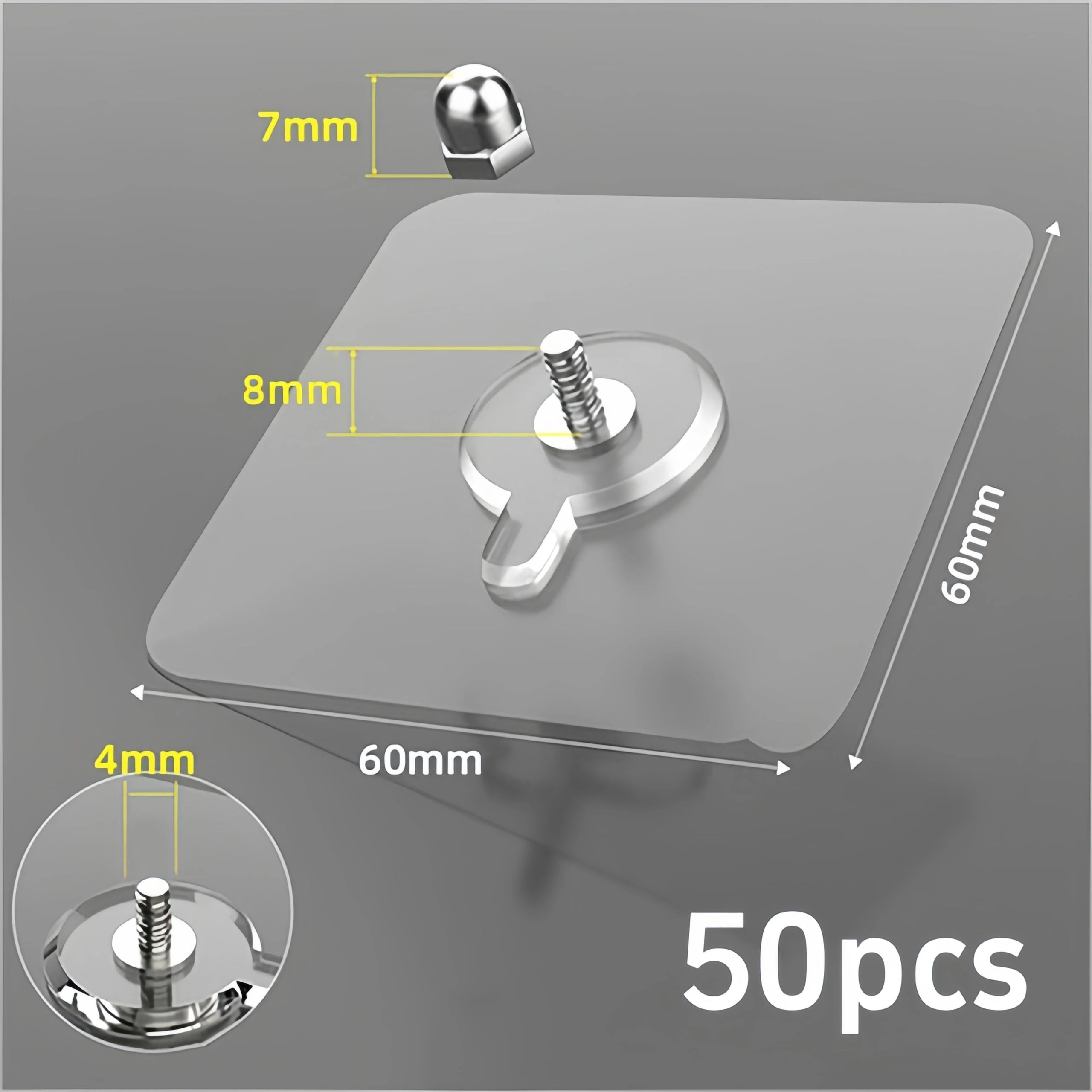 Strong Adhesive Wall Hooks for Photos & Decor