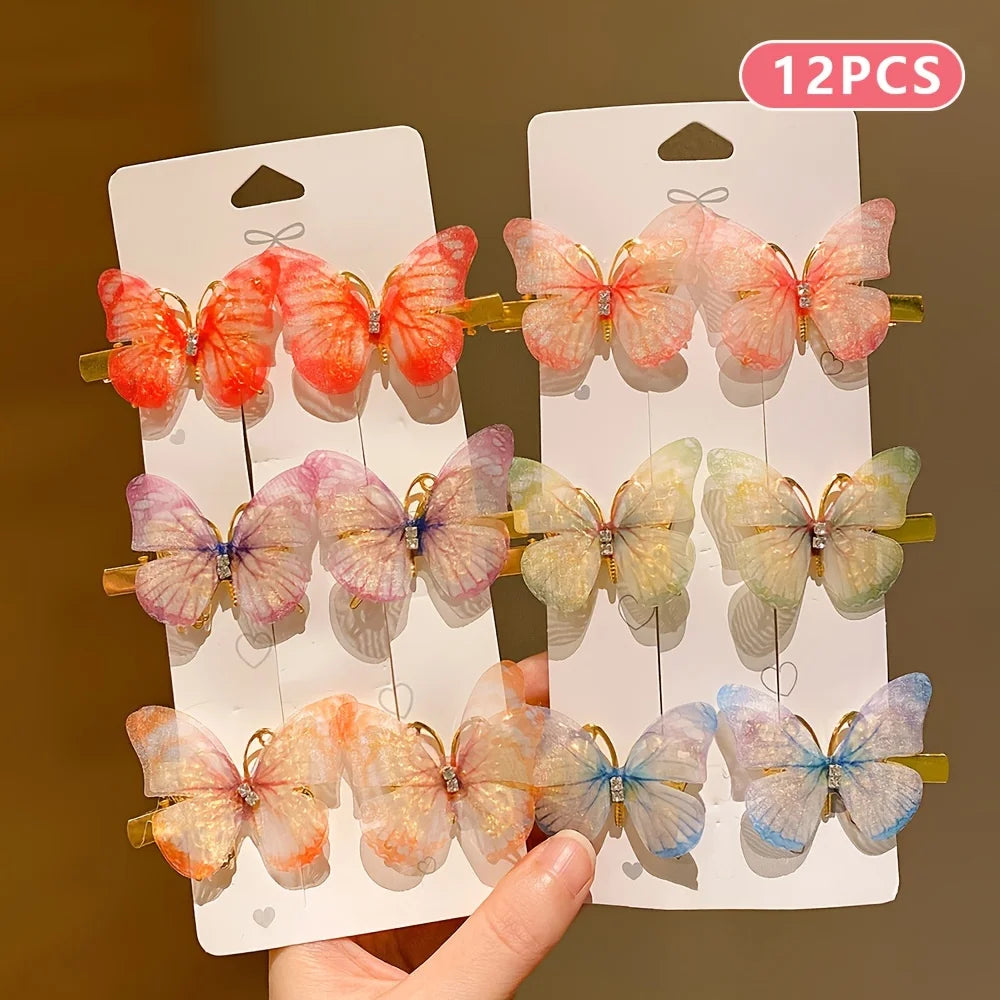 Épingles à cheveux papillon mignonnes 36 pcs