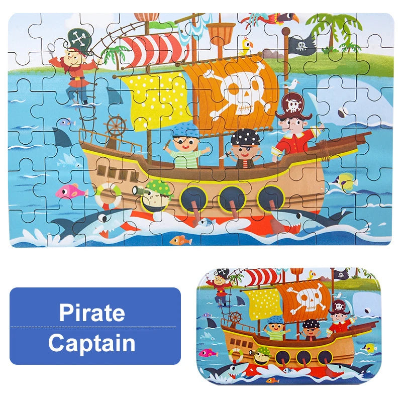 Puzzle Animal Cartoon 60 pièces