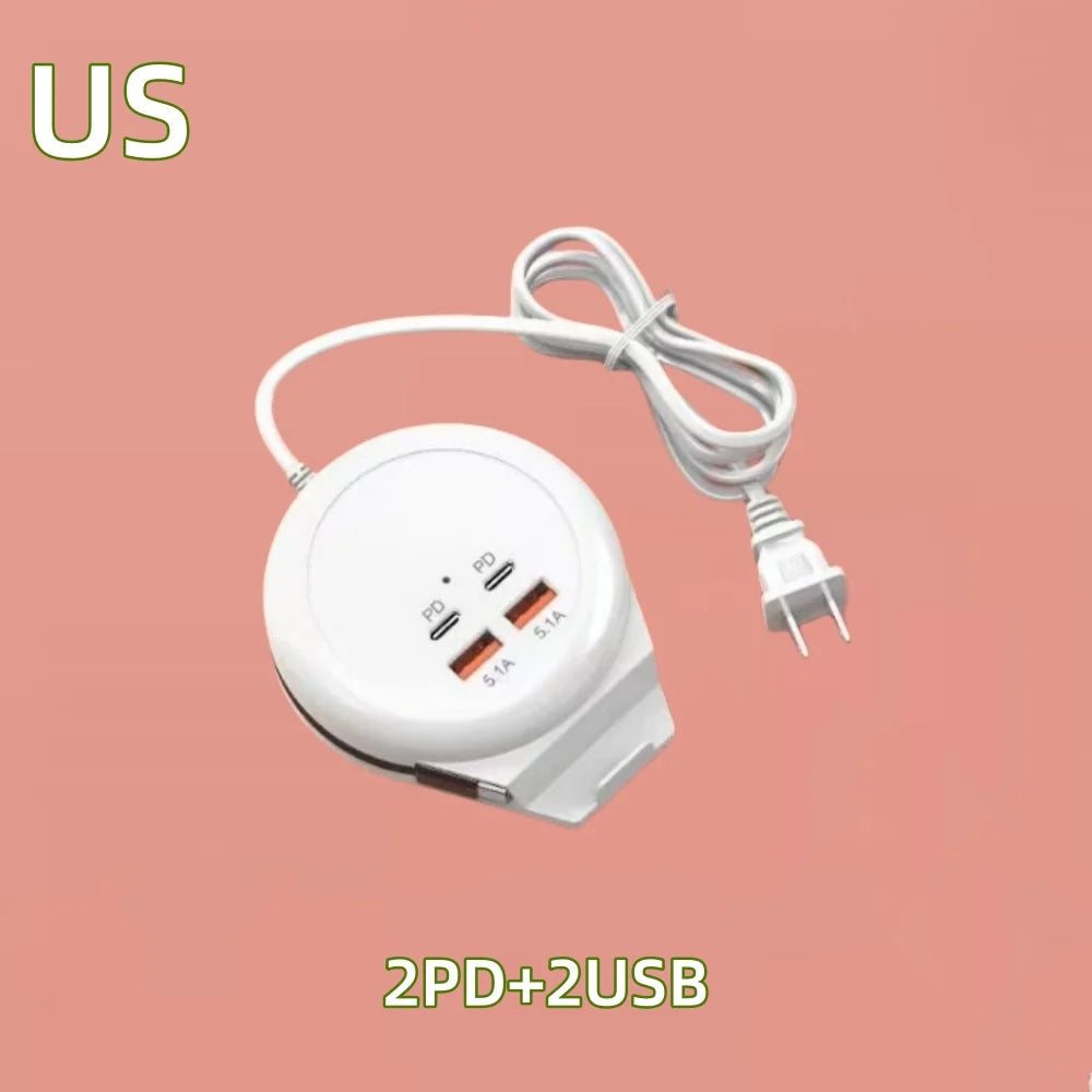 Maerknon 4-Port USB-C Fast Charger Hub