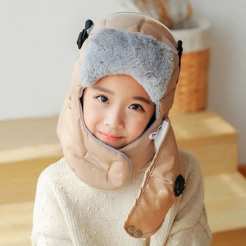 Chapeau d'Hiver Lei Feng Doublé Polaire Unisexe