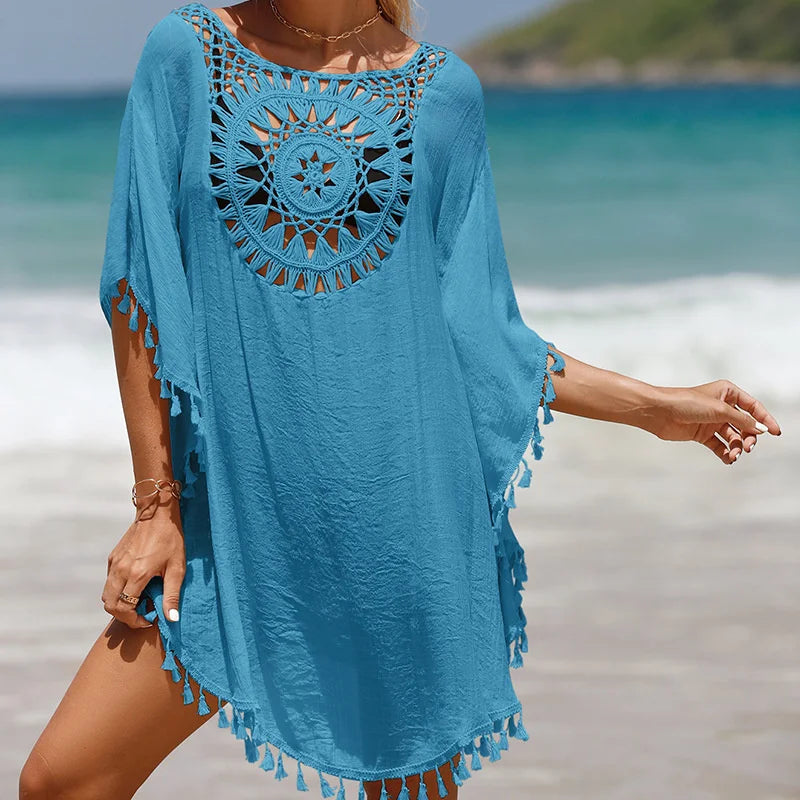Chic Crochet Beachwear: Summer Bikini Cover-Up