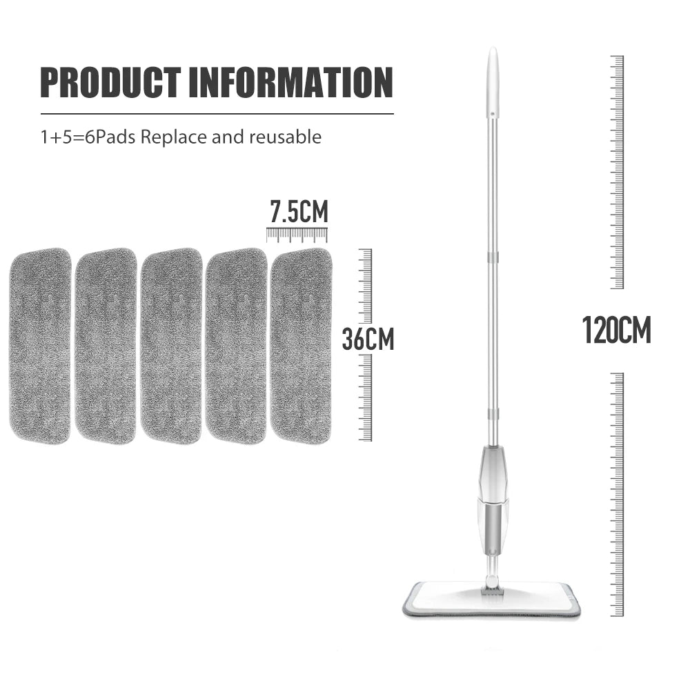 Magic Mop Set: Eco-Friendly Microfiber Cleaning Kit