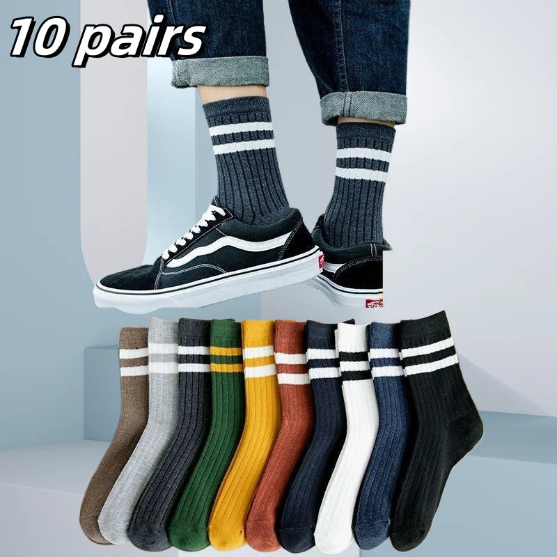 Bamboo Blend Sport Socks - Men's 10-Pack Comfort