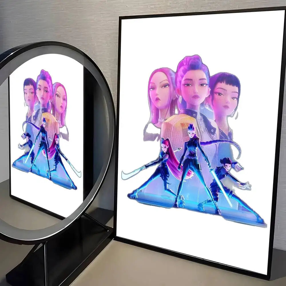 Affiche HD K-Pop Démon H-Hunters - Décor Moderne