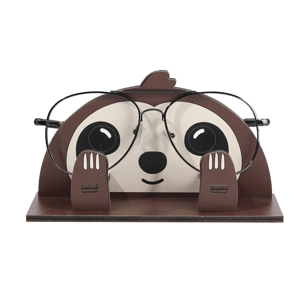 Giraffe Glasses Holder: Cute 3D Wooden Display Rack