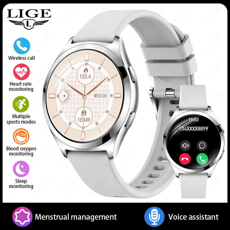 LIGE Smartwatch Femme Étanche & Connectée