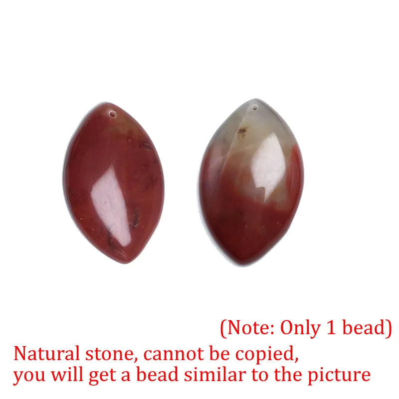 Pendentif Marquise en Agate Naturelle