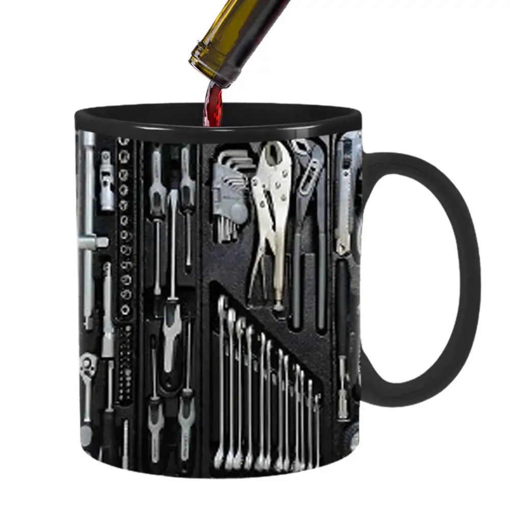 Funny Mechanic Mug: Large Capacity Ceramic Delight