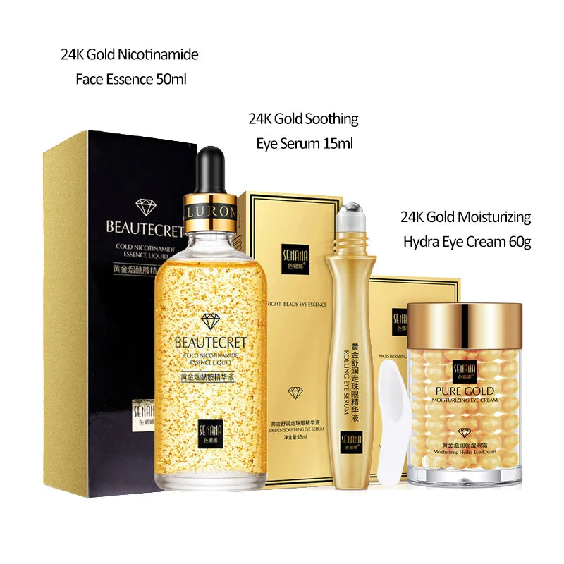Radiant 24K Skin Care Set: Youthful Glow Essentials