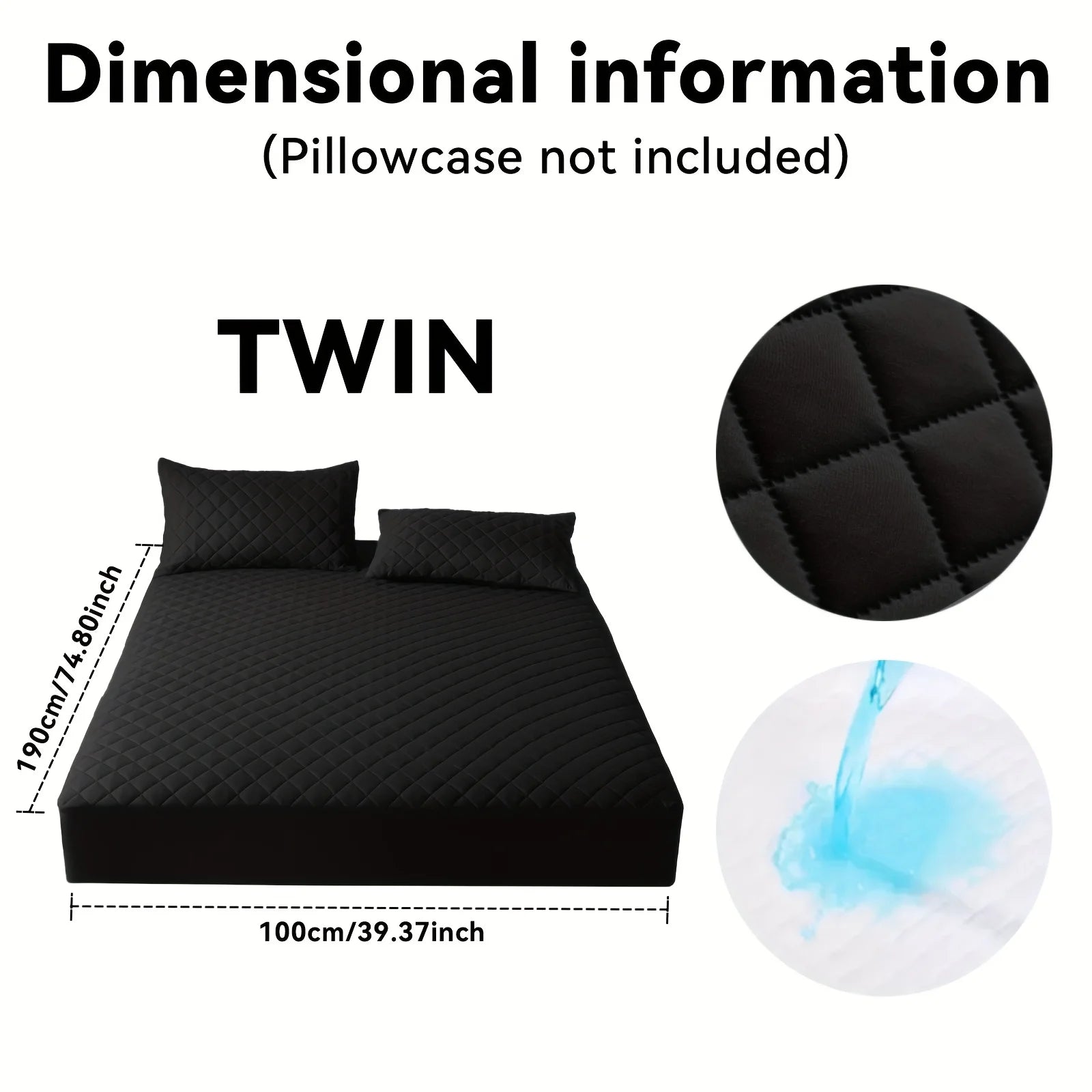 Housse de matelas douce et imperméable confort.