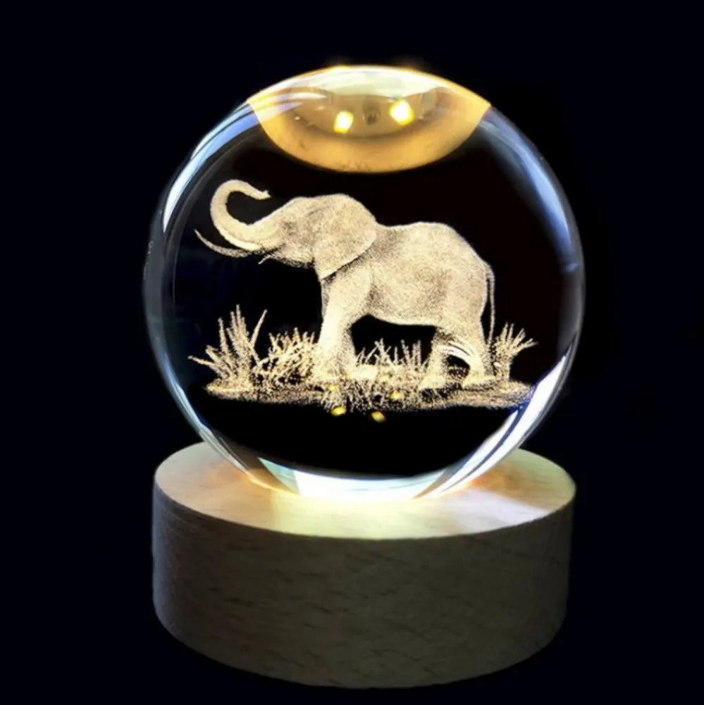 3D Crystal Planet Night Light - Creative Gift