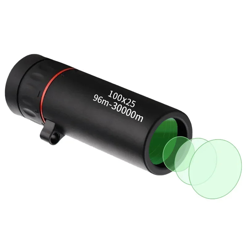 Monoculaire HD 10X Étanche Zoom Pro Voyage & Chasse