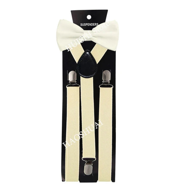 Chic Bowtie & Suspender Set for All Occasions