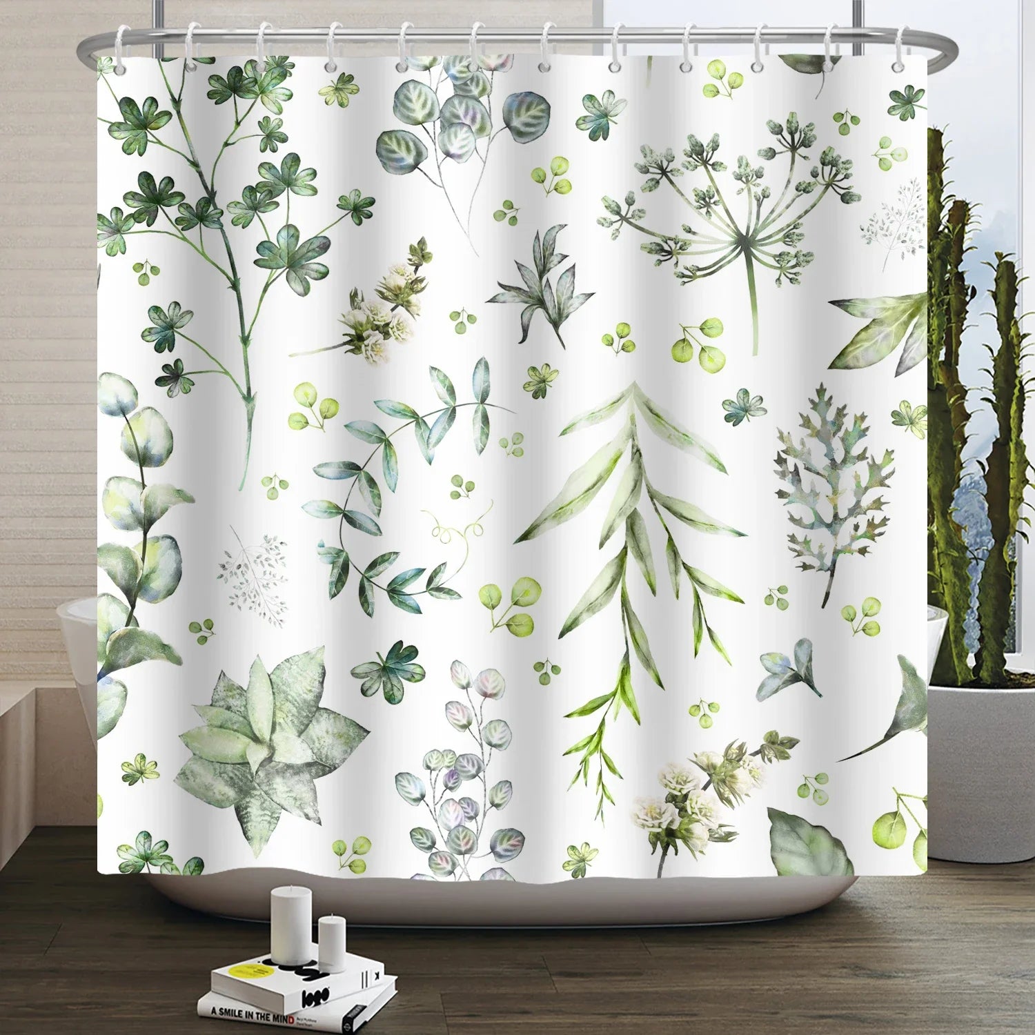 Rideau de Douche Feuillage Écologique