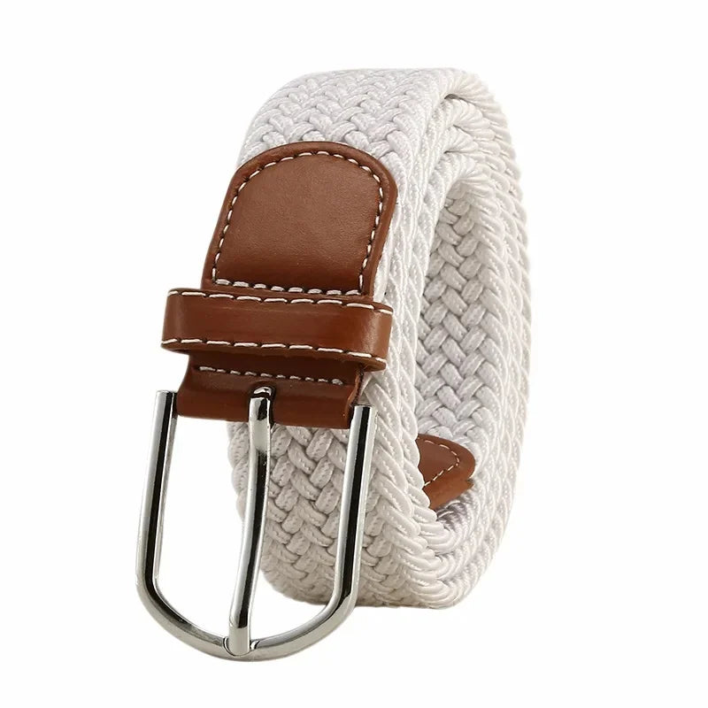 Ceinture Élastique Tressée Unisexe Confort Style