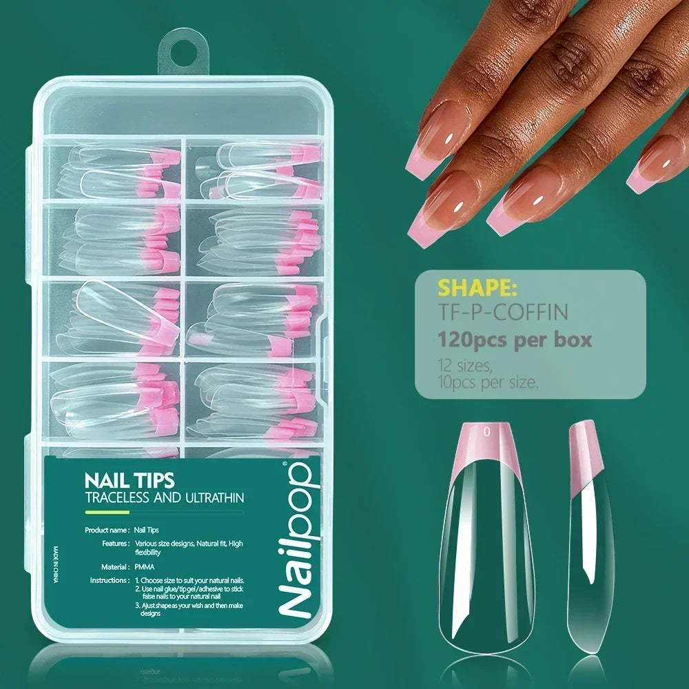 Ongles Bicolores Nailpop - 120 pièces