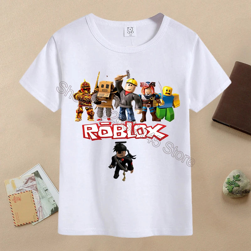 T-shirt Cartoon Enfant ROBLOX Été 6-12 ans
