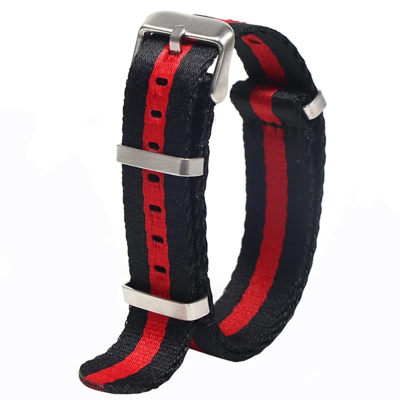 Bracelet Nylon 20/22mm Unisexe - Remplacement Chic