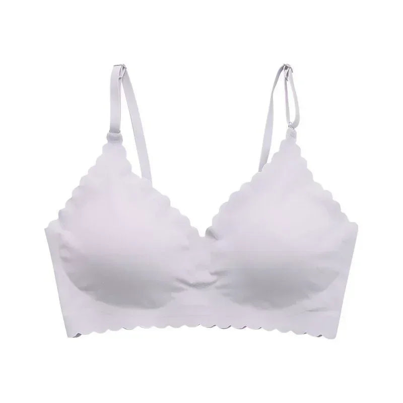 Ultra-Sheer Wireless Push-Up Bra for Everyday Comfort