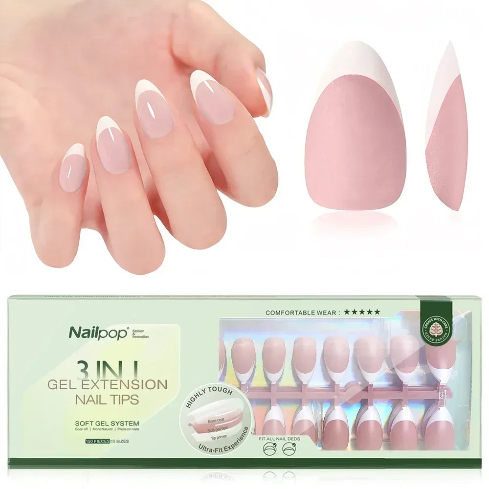Nailpop 3 en 1 : Pointes Françaises Prêtes