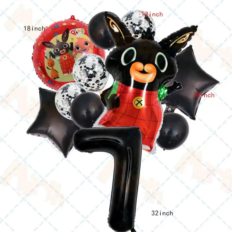 Fête Lapin Rouge et Noir