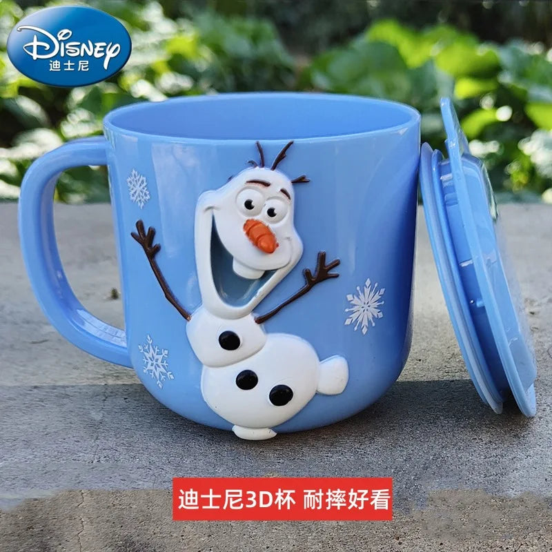 Tasse Mickey Elsa 3D pour enfants avec couvercle