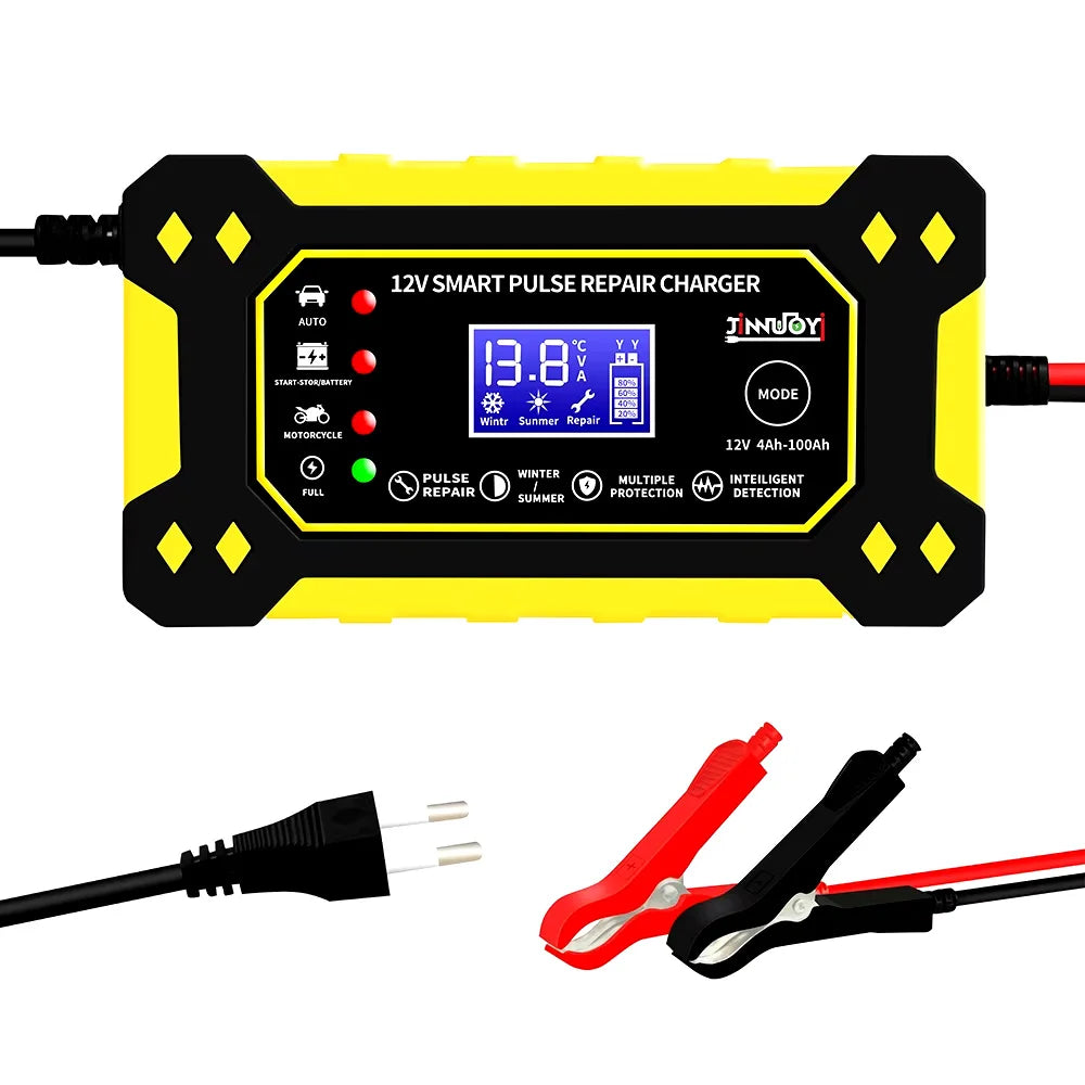 SmartCharge 6A LCD Car & Motorcycle Battery Charger