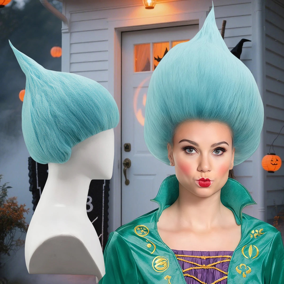 Violet Fun Spike Wig for Cosplay & Parties