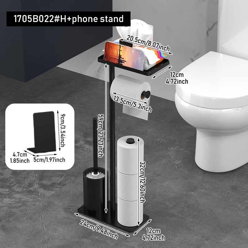 Porte-rouleau de papier hygiénique sur pied élégant