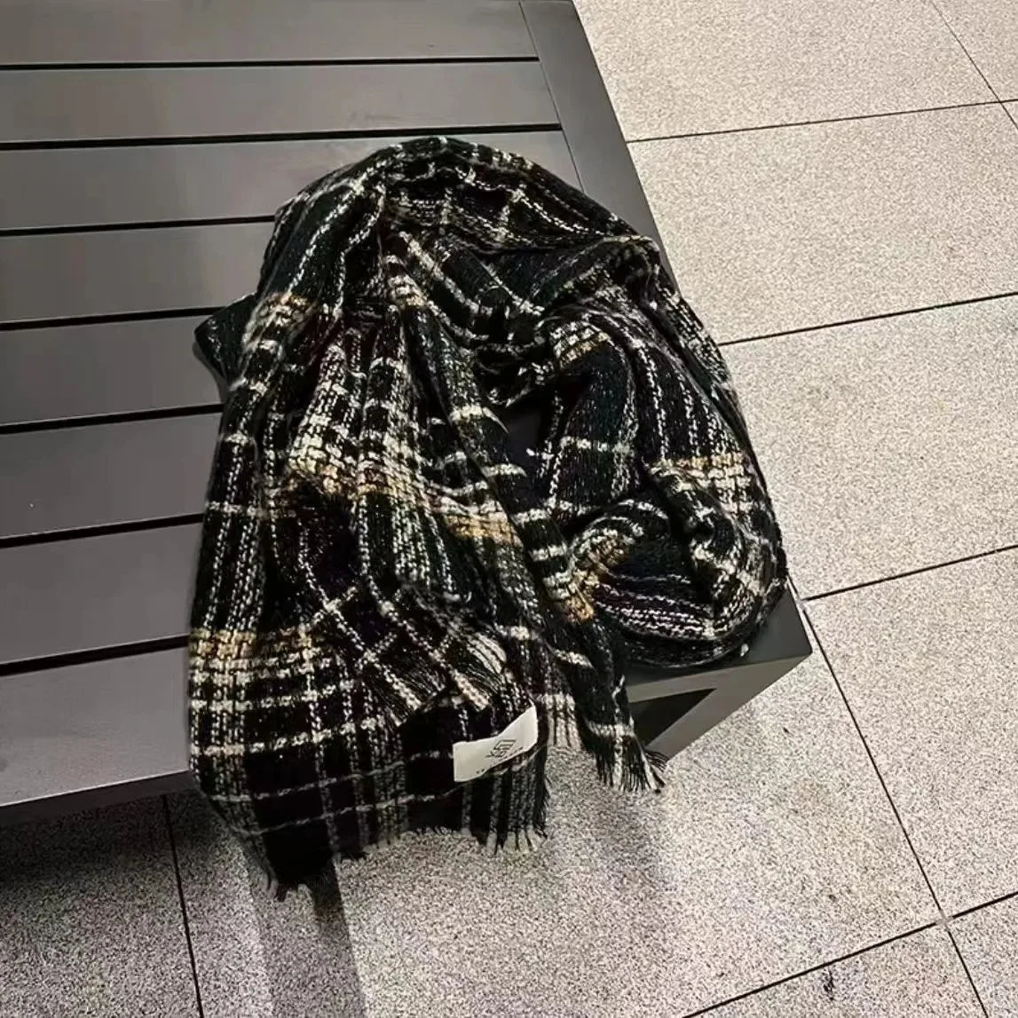 Écharpe Kimono en Cachemire Épais - Élégance et Chaleur