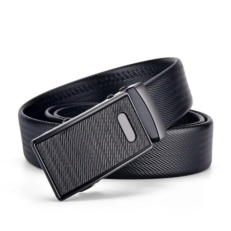 Ceinture Cuir Homme Boucle Métal Élégante 3 cm