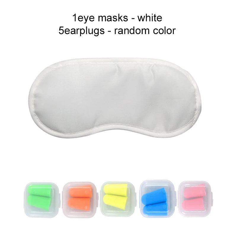 SleepEase: Eye Mask & Earplugs Set for Restful Nights