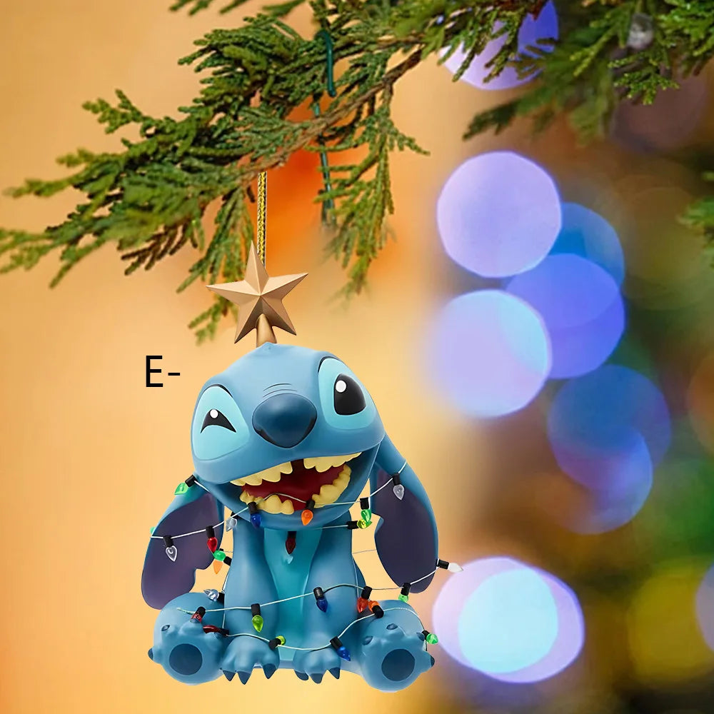 Boule de Noël Stitch en acrylique 2D