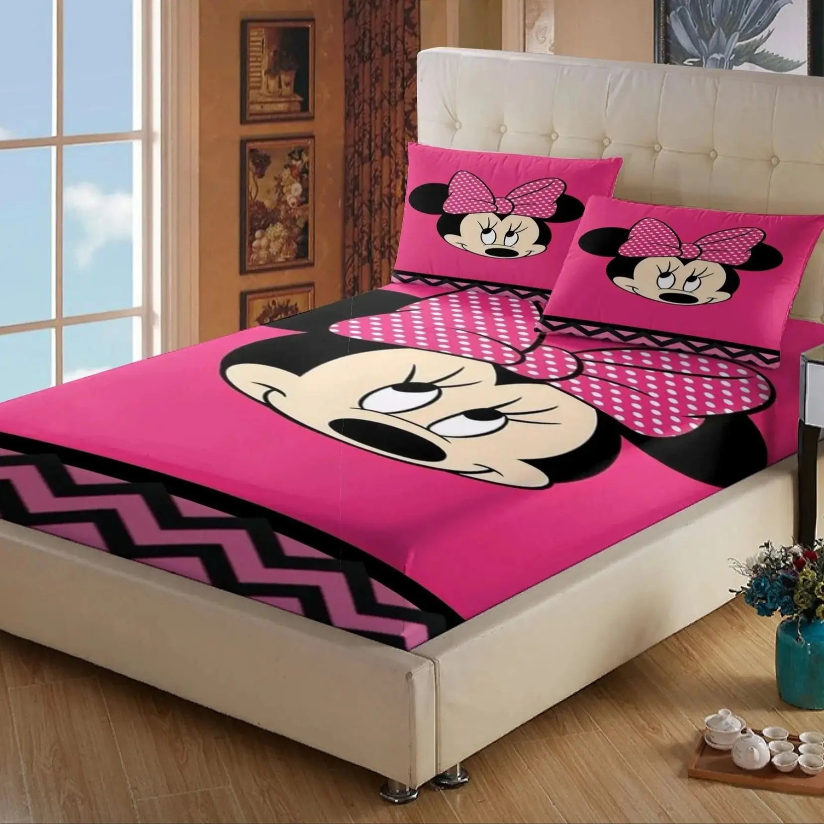 Mickey Magic: Elastic Anime Bedding Set