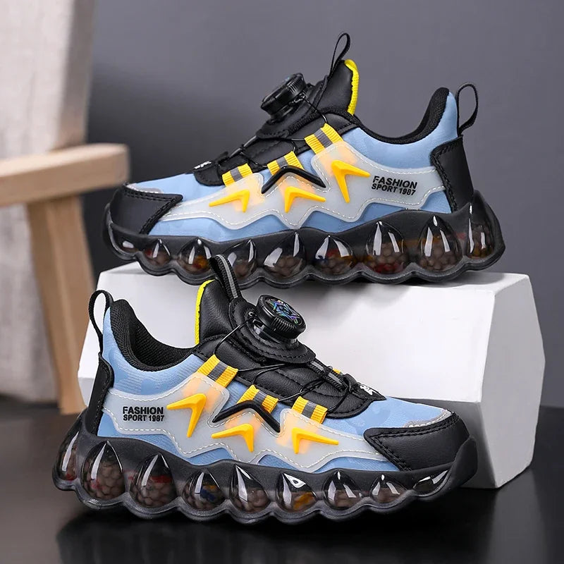 Baskets Cuir Enfant Respira Sport Décontracté