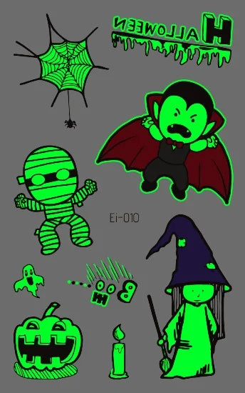 Tatouages Halloween Drôles pour Enfants