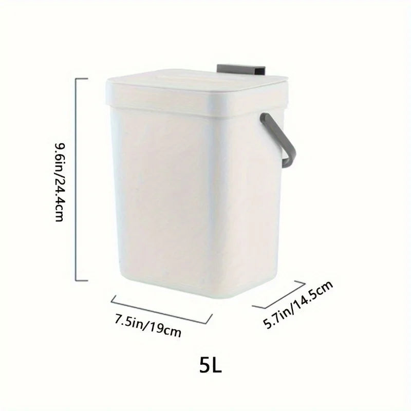 EcoSeal Quiet Bin - Compact & Silent Kitchen/Office