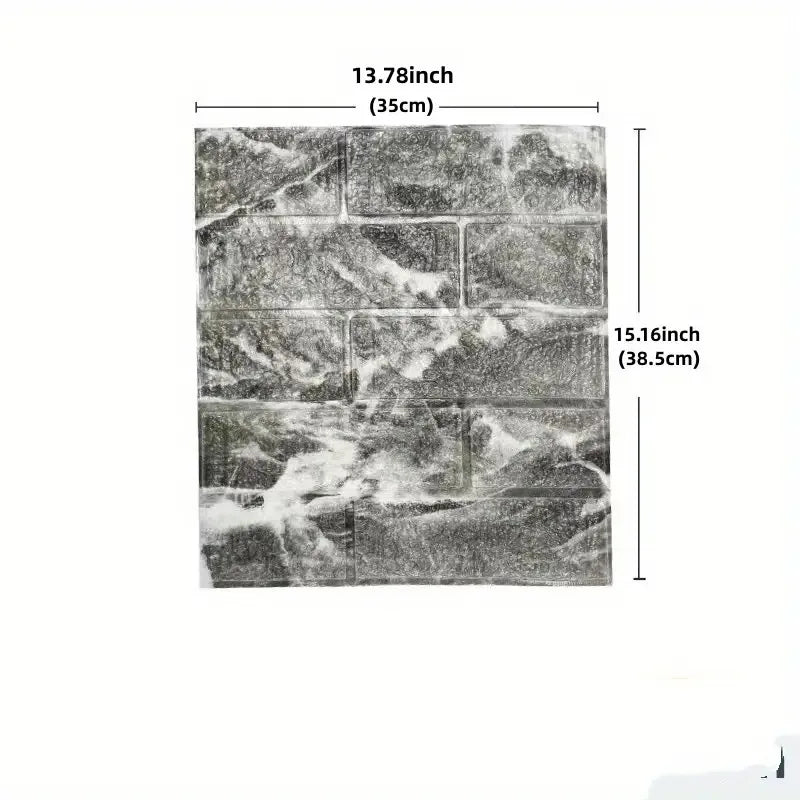 Papier Peint 3D Brique Rétro Auto-adhésif Mousse