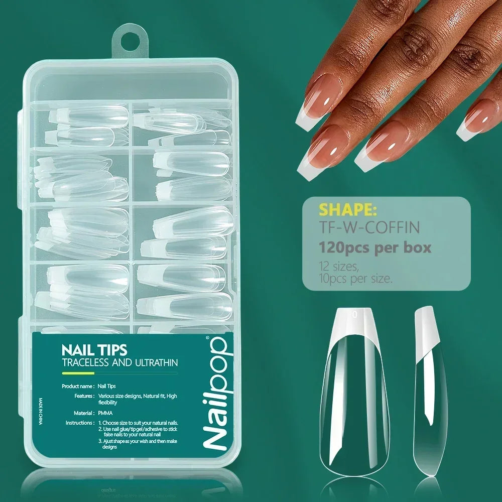 Ongles Bicolores Nailpop - 120 pièces