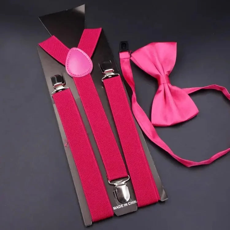 Chic Bowtie Suspenders for Stylish Men