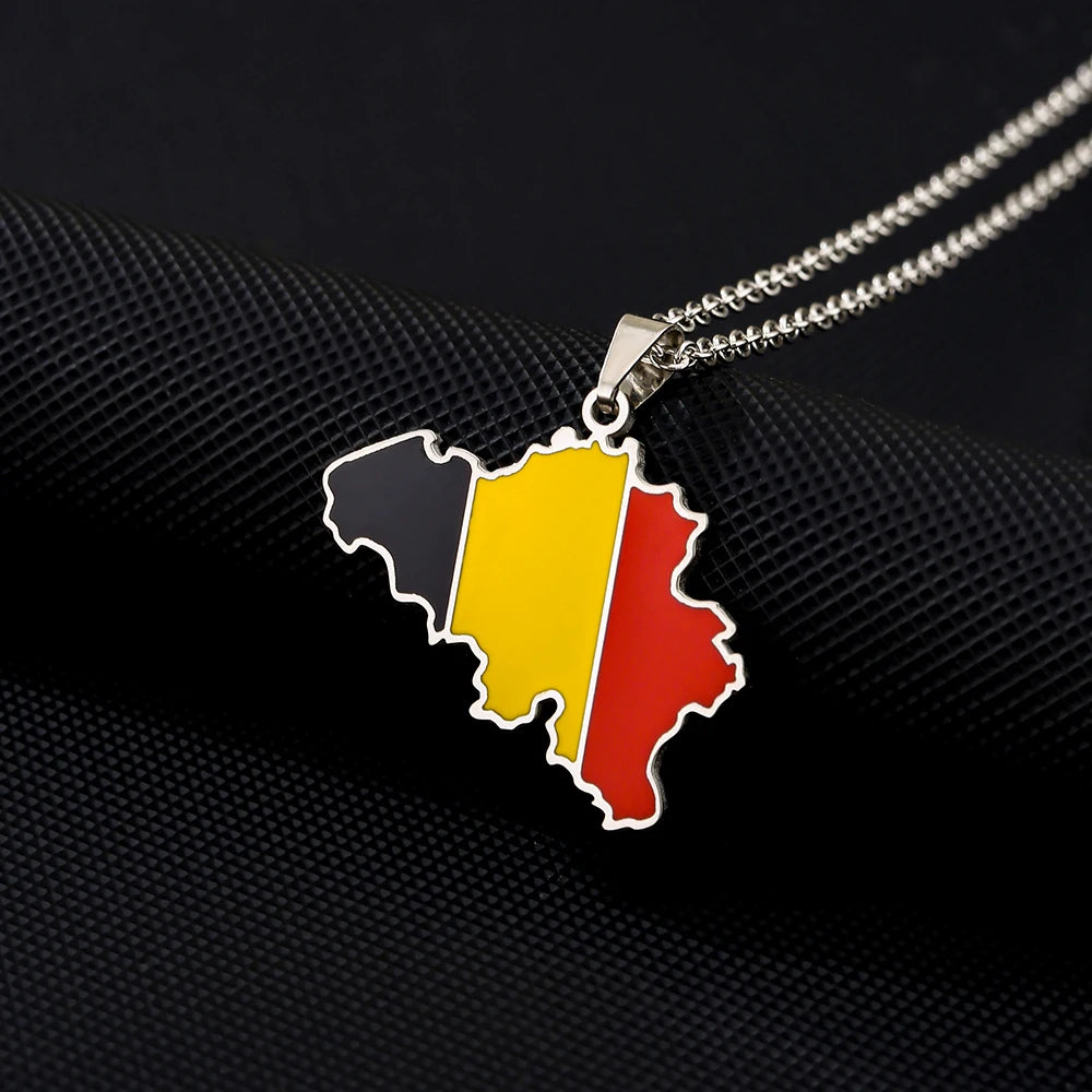 Pendentif Drapeau Éthique en Acier Inoxydable