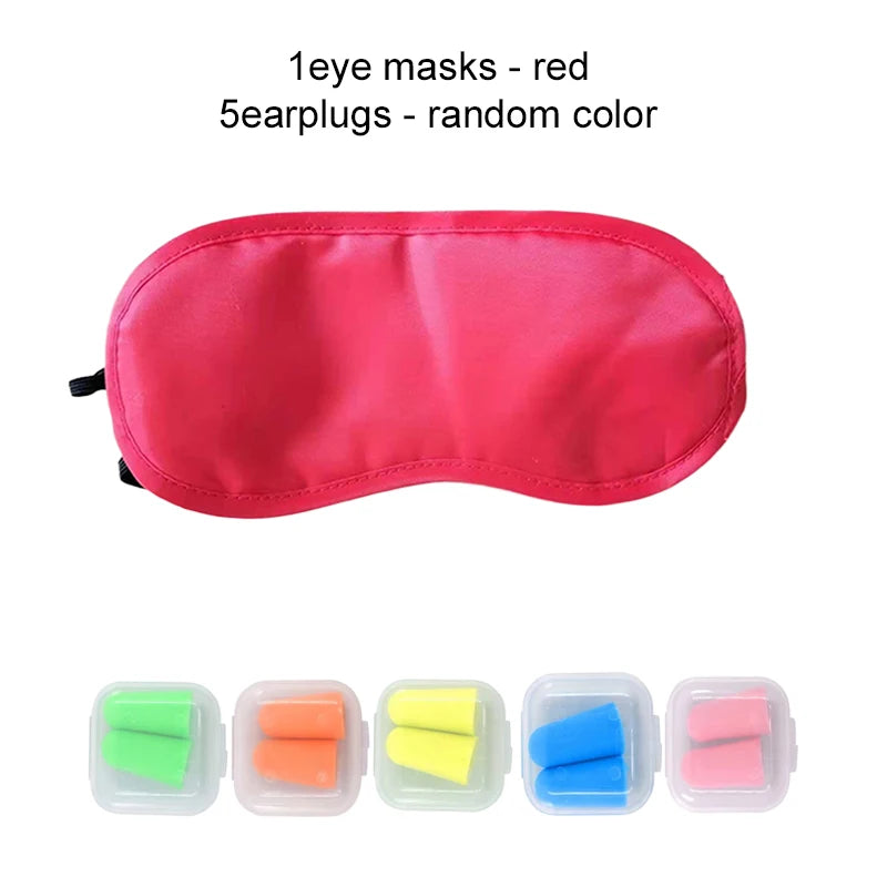 SleepEase: Eye Mask & Earplugs Set for Restful Nights