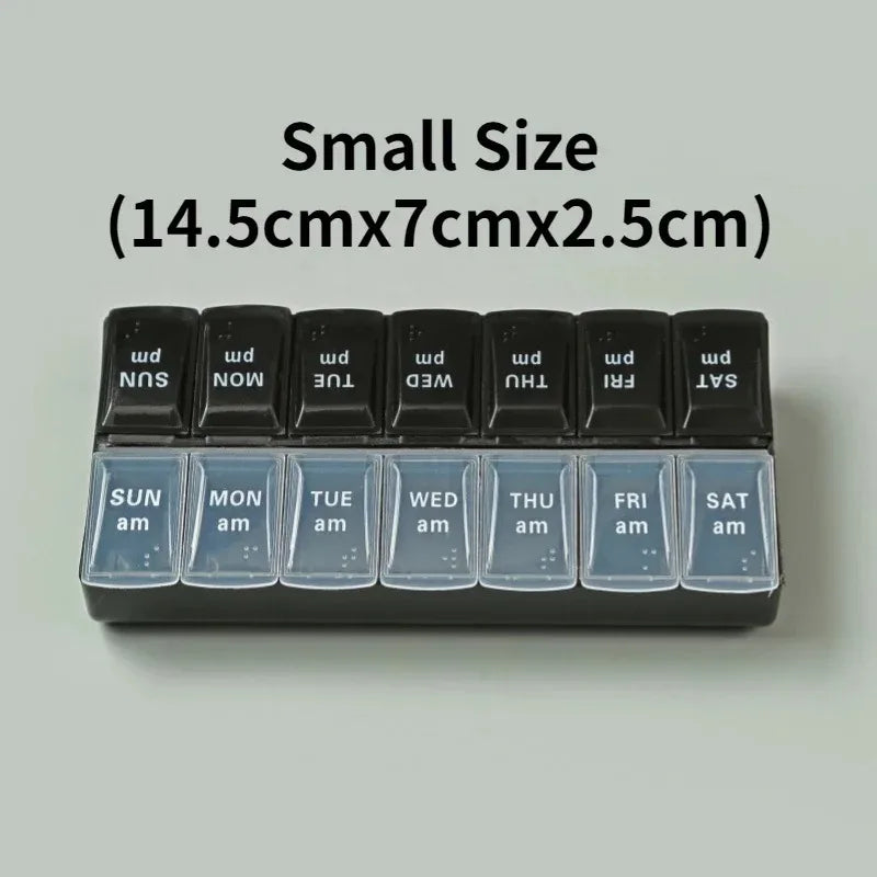 Pilulier Hebdo Voyage 14 Grilles - Organisateur Pratique