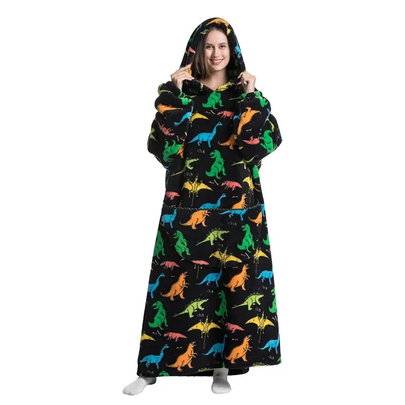 Ultra Couverture à Capuche Cocooning Hiver Unisexe