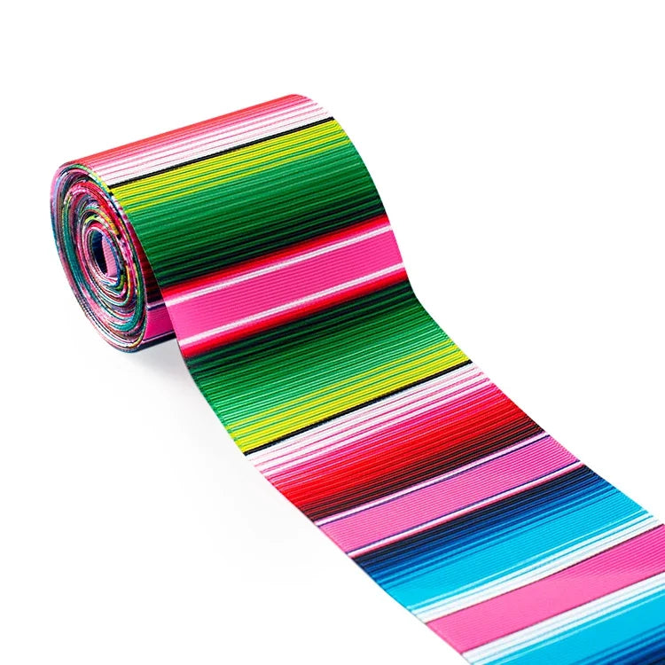 Ruban Grosgrain Fleurs Mexicaines - 5 Yards DIY