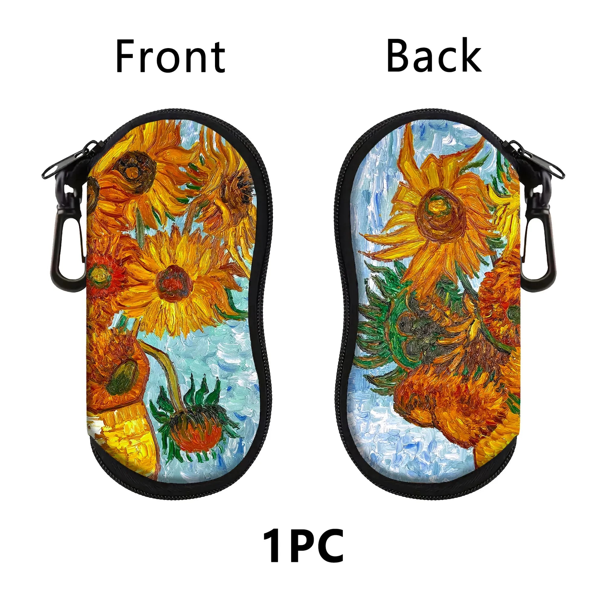 Sunflower Cat Eyewear Case - Trendy & Portable