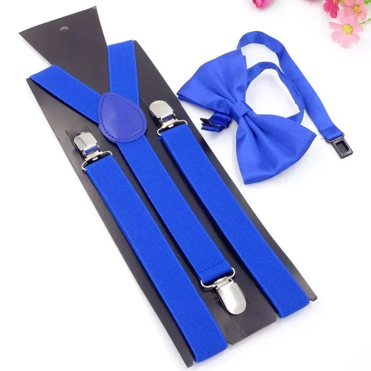 Chic Bowtie Suspenders for Stylish Men