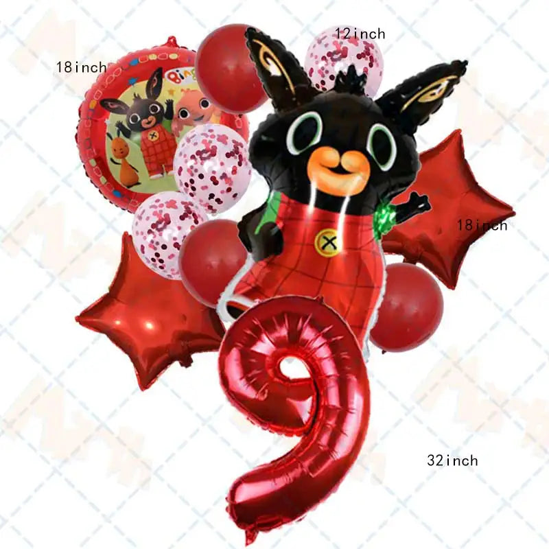 Fête Lapin Rouge et Noir