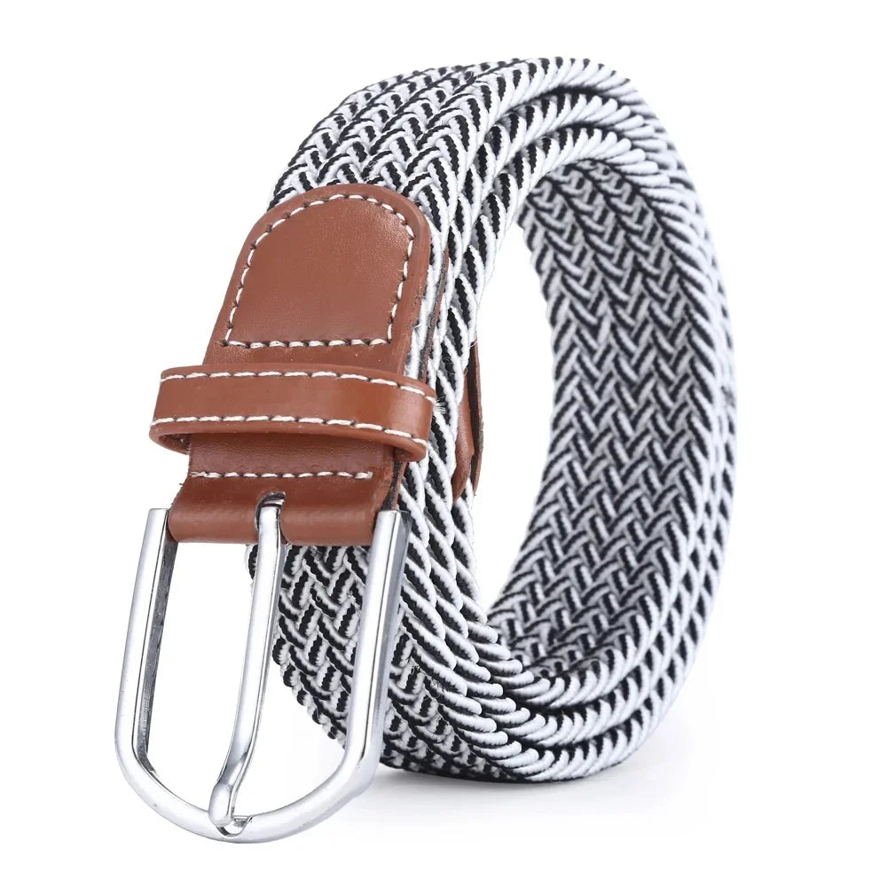 Ceinture Élastique Tressée Unisexe Confort Style